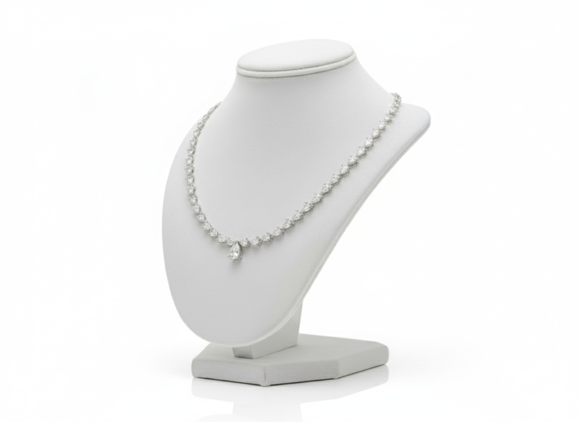 Collier Rivière en Or 14K et Diamants de Laboratoire (11.37ct)