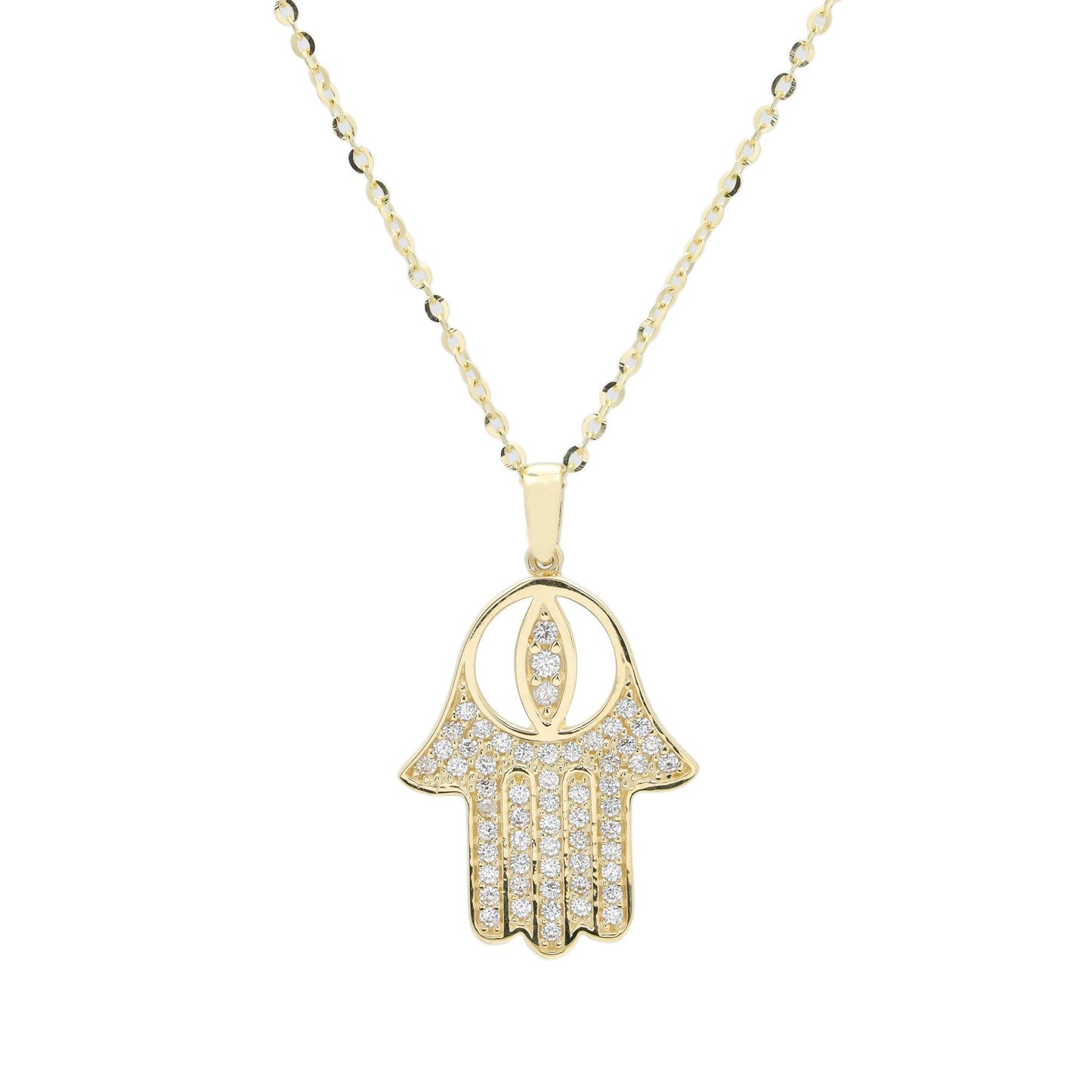 Copie de Copie de Collier Khomssa | main de Fatima en or 10 carats | Marquise - Bijouterie Viko