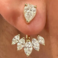 Boucles d’Oreilles Suspendues en Or 14K – Diamants 3 ct