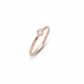 Minimalist ring in 14k gold and 0.05 ct diamond