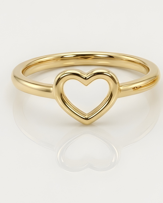Bague Cœur en Or 10 K