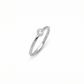 Minimalist ring in 14k gold and 0.05 ct diamond