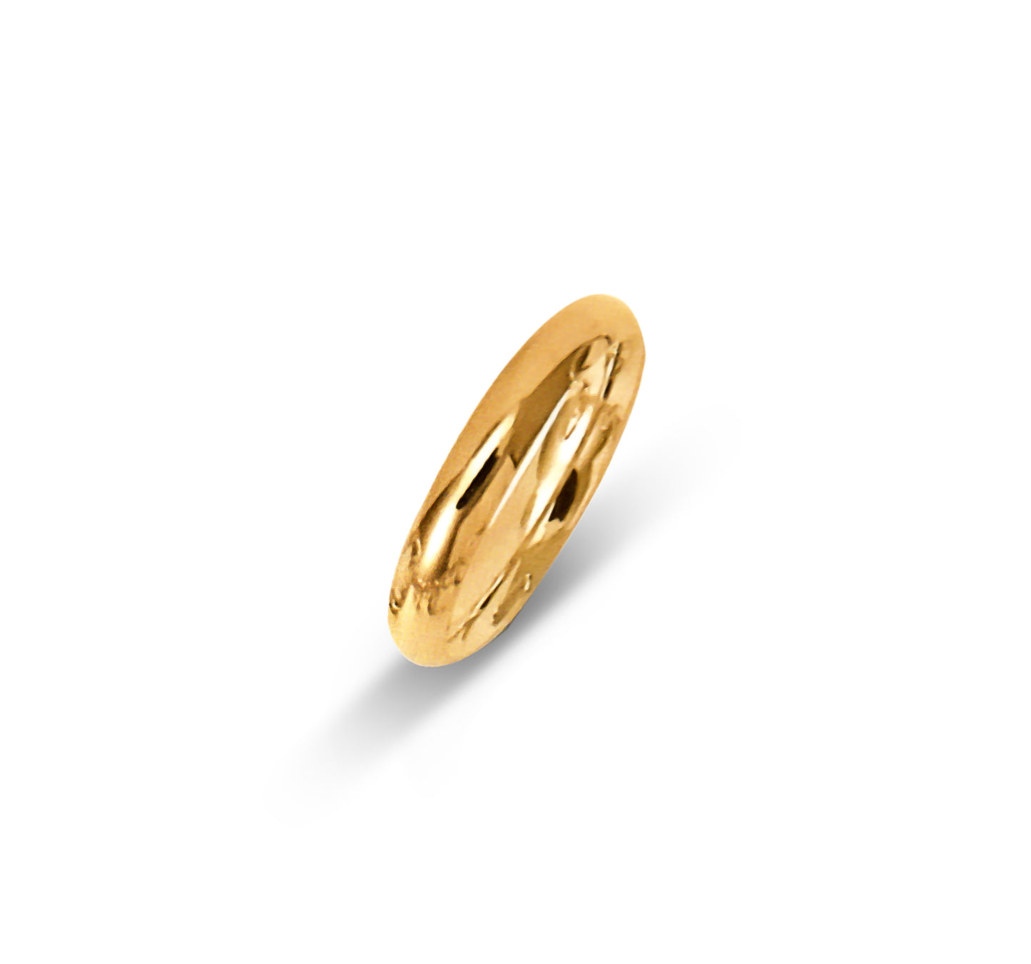 Anneau classique de 4 mm uni en or 10k | TF-4