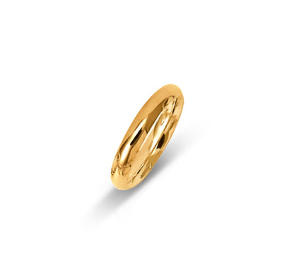 Anneau classique de 4 mm uni en or 10k | TF-4