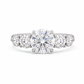Bague Fiançailles 5 Pierres Diamant Laboratoire 2.00 Ct | Or 18K