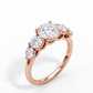 Bague Fiançailles 5 Pierres Diamant Laboratoire 2.00 Ct | Or 18K