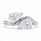 14k Gold Ring with 2 Carat Emerald Diamond – Triple Row Pave &amp; Brilliant Under Halo
