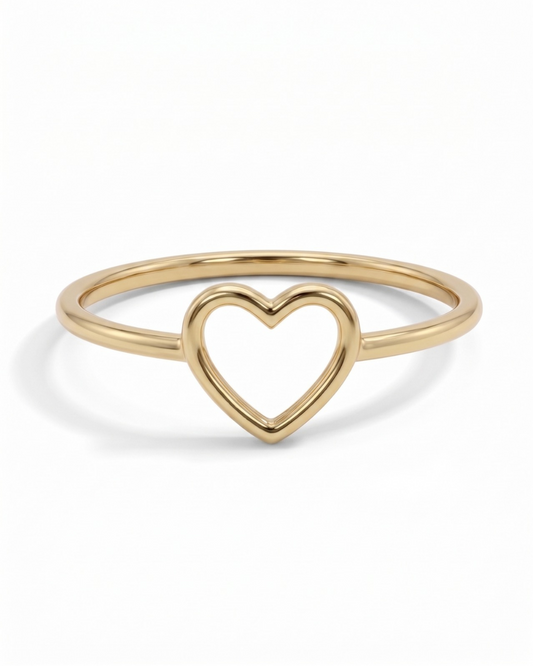 Bague Cœur en Or 10 K
