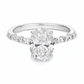 Ring with 2.00 Ct Oval Diamond and Marquises
