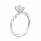 Ring with 2.00 Ct Oval Diamond and Marquises