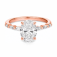 Ring with 2.00 Ct Oval Diamond and Marquises