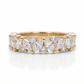 Bague semi-éternité 1.33 carat Or 14k Diamants de laboratoires