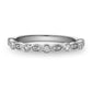 Semi-eternity ring in gold and natural round marquise-effect diamonds