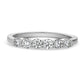 14K Gold Wedding Band Set with 6 Round Diamonds of 0.10 Carat - Total 0.60 Ct