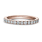 0.43 carat semi-eternity ring in 14k gold and lab-grown diamonds