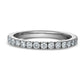 0.43 carat semi-eternity ring in 14k gold and lab-grown diamonds