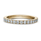0.43 carat semi-eternity ring in 14k gold and lab-grown diamonds