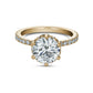 14k Gold 6-Prong Ring with 2.00 Carat Center Diamond – Royal Design