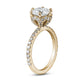 14k Gold 6-Prong Ring with 2.00 Carat Center Diamond – Royal Design