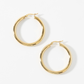 Boucles d’oreilles Créoles Lisses 10K Or Jaune