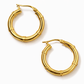 Boucles d’oreilles créoles Bambou 10K Or Jaune