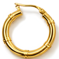 Boucles d’oreilles créoles Bambou 10K Or Jaune