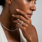 0.43 carat semi-eternity ring in 14k gold and lab-grown diamonds