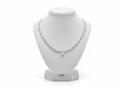 Collier Rivière en Or 14K et Diamants de Laboratoire (11.37ct)