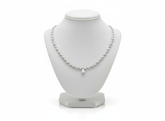 Collier Rivière en Or 14K et Diamants de Laboratoire (11.37ct)