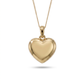 Collier avec pendentif en forme de coeur en or 10k