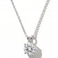 Collier en Platine avec Chaîne 16" – Diamant Central 1.50 ct