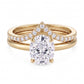 14k Gold Ring with 2 Carat Emerald Diamond – Triple Row Pave &amp; Brilliant Under Halo