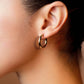 Boucles d'oreilles tube en or 10K, créoles épaisses 3mm