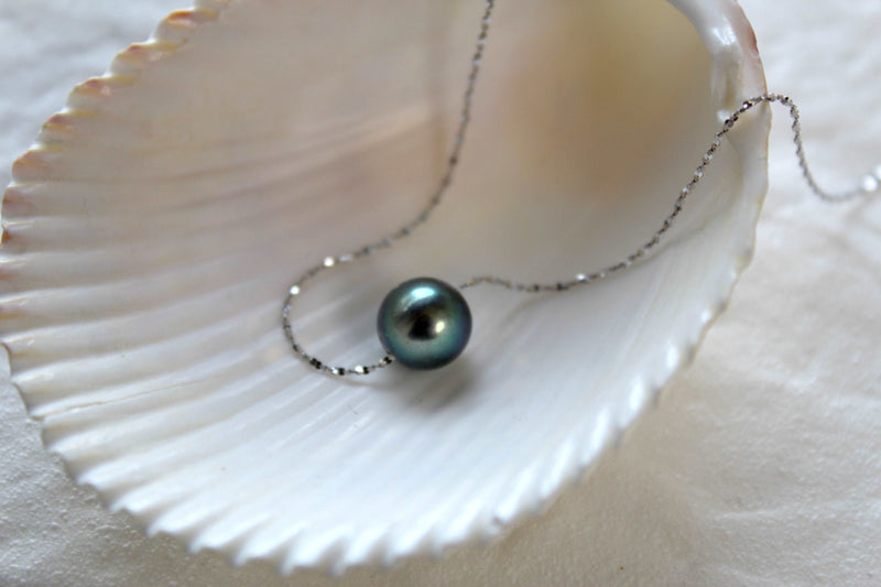 PERLA | Collier en or 14 k et perle naturelle, perle blanche