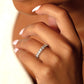 Bague Alliance Semi-Éternité en Or 14k avec Diamants de laboratoire total 1.00 Ct