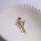 Pendentif / collier Initiales en or jaune 10K avec pendentif une lettre