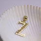 Pendentif / collier Initiales en or jaune 10K avec pendentif une lettre