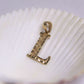 Pendentif / collier Initiales en or jaune 10K avec pendentif une lettre
