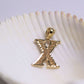 Pendentif / collier Initiales en or jaune 10K avec pendentif une lettre