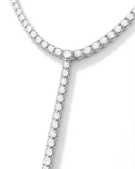 Lab Grown Diamond Tennis Collier T en Or 14K et Diamants Lab Grown, 5.40 ct