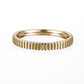 14K Gold Embossed Ring – Graphic Lines Design