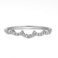 Lab-Grown Diamond Pavé Curved Wedding Band – Perfect Design to Interlock with the Infinity Ring