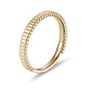 14K Gold Embossed Ring – Graphic Lines Design