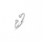 SATIN | Bague en or 14K et diamants | Or Blanc