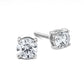 Boucles d'oreilles Stud en or 14k et diamants de laboratoires