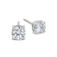 Boucles d'oreilles Stud en or 14k et diamants de laboratoires