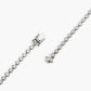 Bracelet Tennis Bezel en Or Blanc 14K et Diamants de Laboratoire (3.07 ct total)