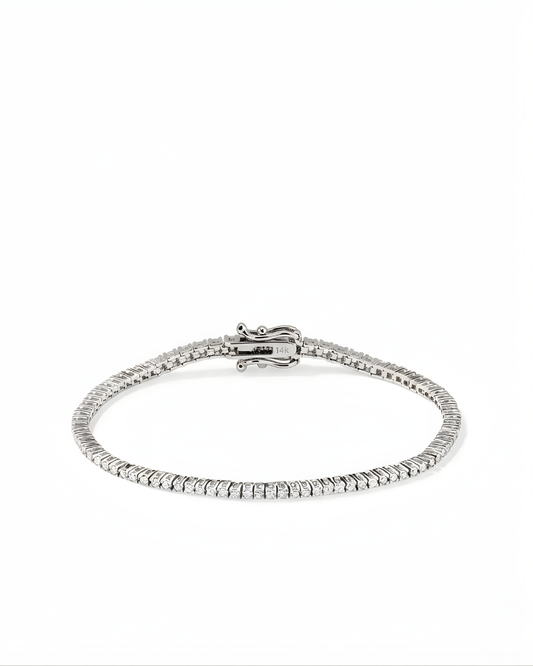 Lab Grown Diamond Tennis Bracelet 2.3 ct de diamants et or 14 carats