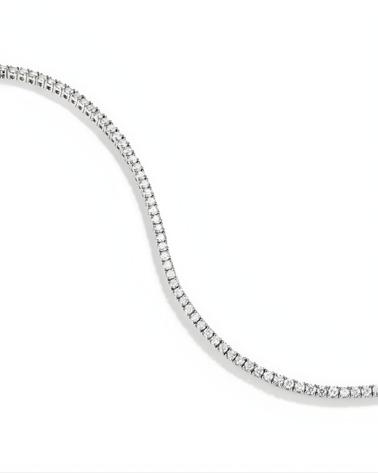 Lab Grown Diamond Tennis Bracelet 2.3 ct de diamants et or 14 carats