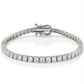 Lab Grown Diamond Tennis Bracelet  4.2 ct de diamants et or blanc 14 carats